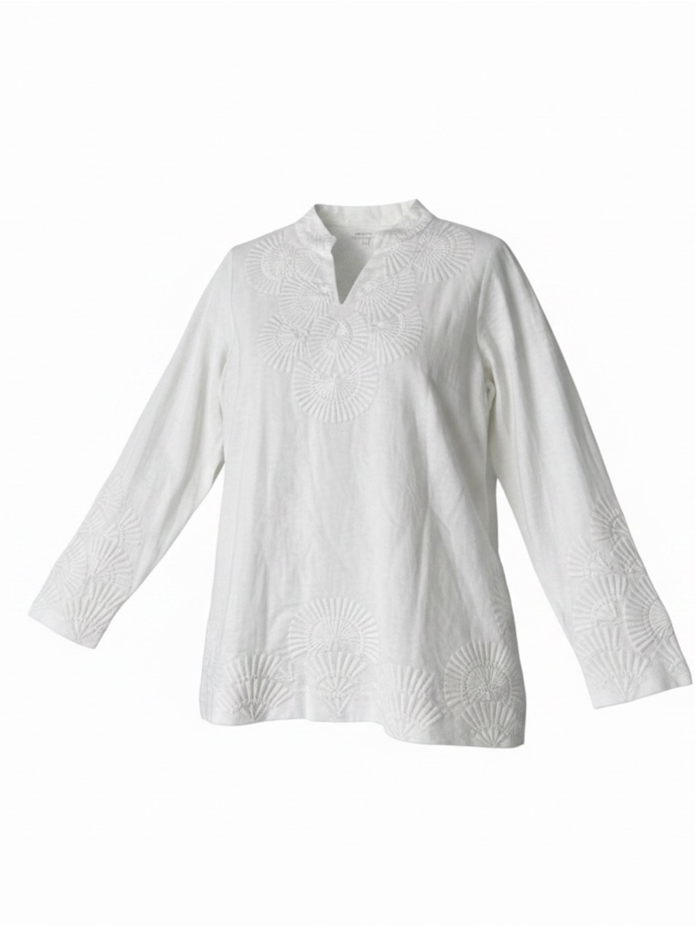 Coldwater Creek Women’s White Riviera Tunic NWT - L (14)